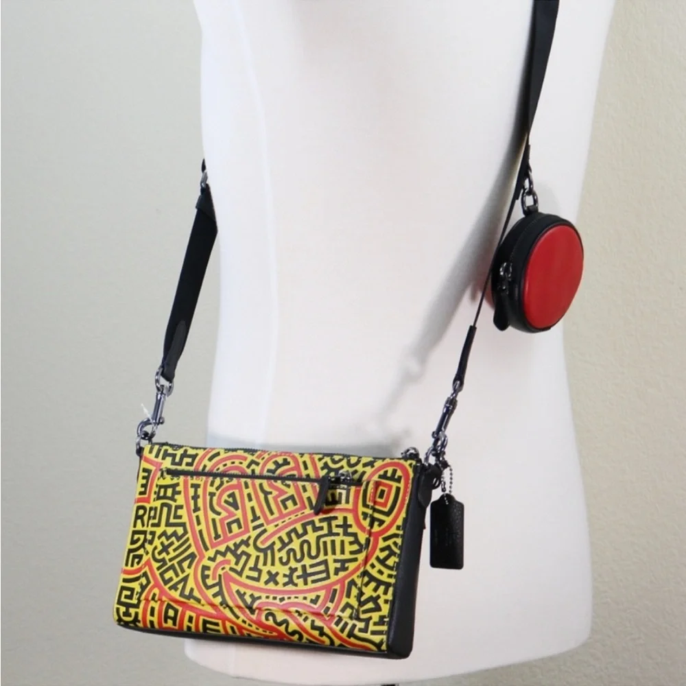 Coach Disney Mickey Mouse X Keith Haring Holden Crossbody - Style C6911-2022 - Picture 3 of 4